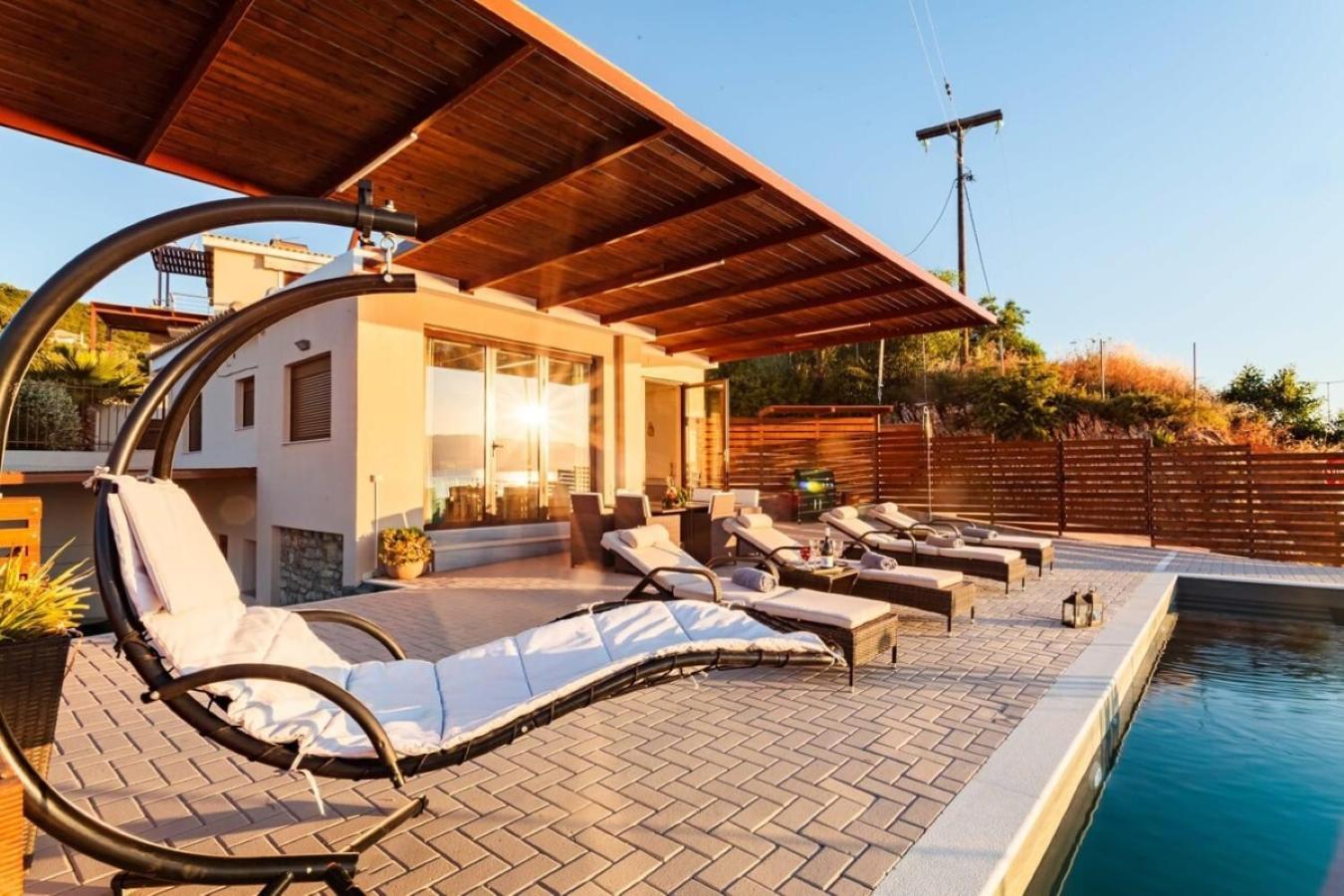 Seaside Summer Bliss - Aurora Luxury Pool Paradise Petalídhion Eksteriør bilde